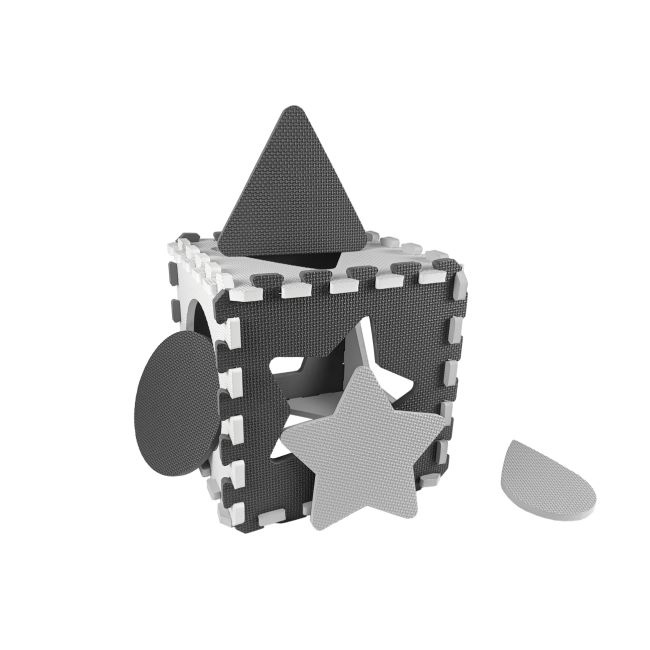 Puzzle din spuma, Jolly 3, 25 piese, 118,5 x 118,5 cm, Grey EKDmm5613