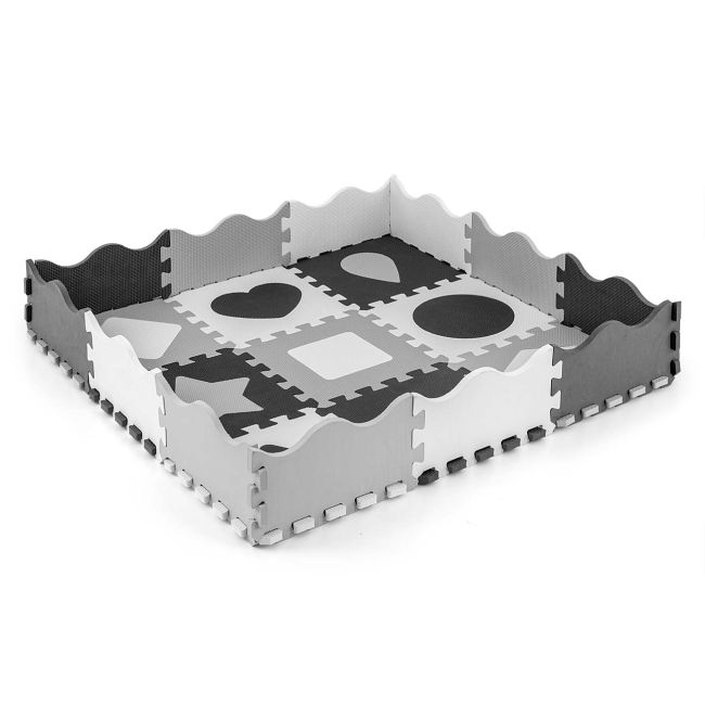 Puzzle din spuma, Jolly 3, 25 piese, 118,5 x 118,5 cm, Grey EKDmm5613