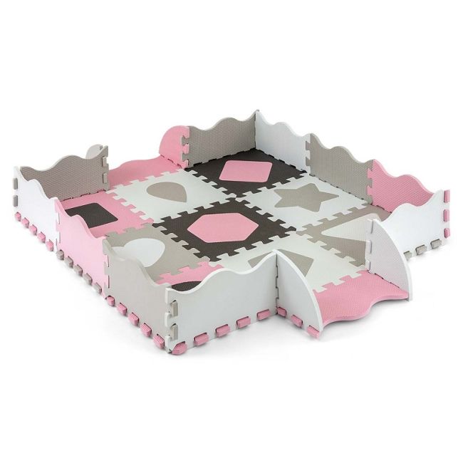 Puzzle din spuma, Jolly 3, 25 piese, 118,5 x 118,5 cm, Pink EKDmm5614