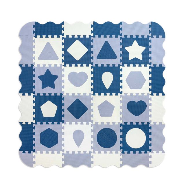 Puzzle din spuma, Jolly 4, 36 piese, 148x148 cm, Blue EKDmm5618