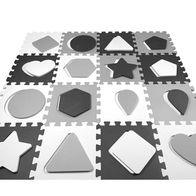 Puzzle din spuma, Jolly 4, 36 piese, 148x148 cm, Grey EKDmm5617