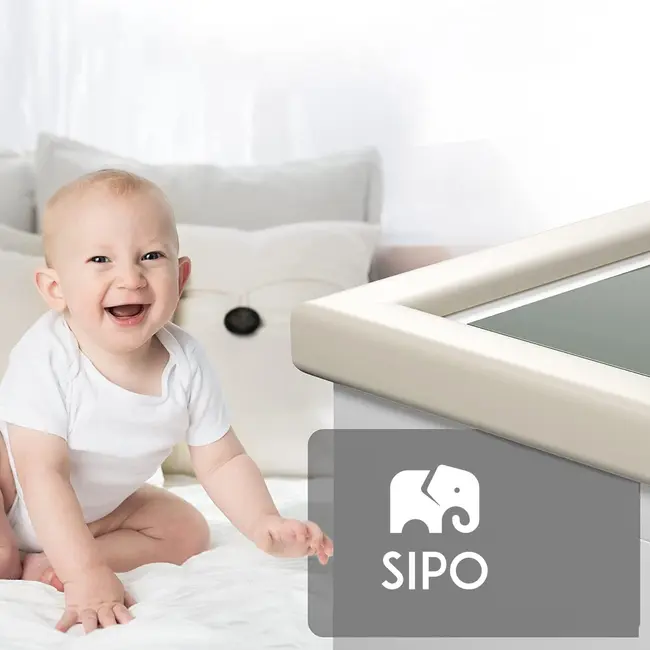 Rola protectie din spuma groasa pentru colturi mobilier, pentru copii, SIPO Baby Safety, 2 metri, Crem EKDSBS-T11-F3