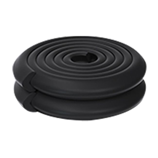 Rola protectie din spuma groasa pentru colturi mobilier, pentru copii, SIPO Baby Safety, 2 metri, Negru EKDSBS-T11-F2