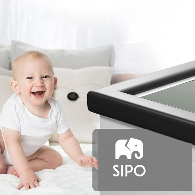 Rola protectie din spuma groasa pentru colturi mobilier, pentru copii, SIPO Baby Safety, 2 metri, Negru EKDSBS-T11-F2