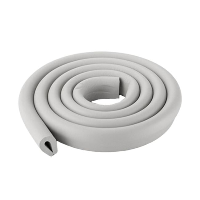 Rola protectie din spuma groasa pentru suprafetele de sticla ale mobilierului, pentru copii, SIPO Baby Safety, 2 metri, Gri EKDSBS-T23U