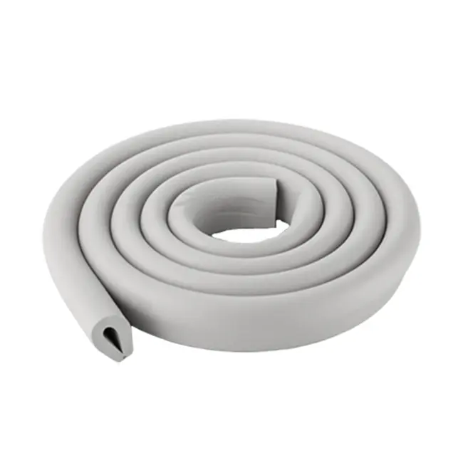 Rola protectie din spuma groasa pentru suprafetele de sticla ale mobilierului, pentru copii, SIPO Baby Safety, 2 metri, Gri EKDSBS-T23U