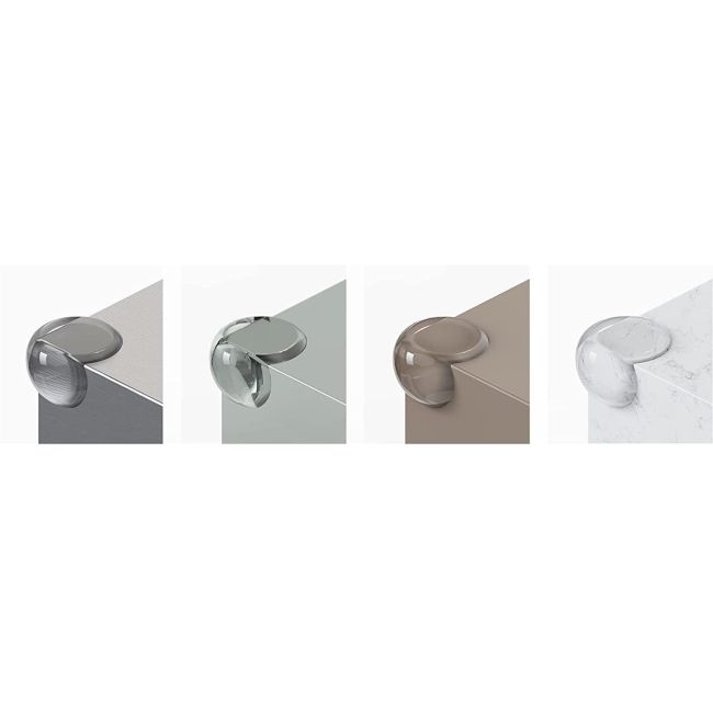 Set 12 Coltare din Silicon pentru Protectie Ridicata la Colturile Mobilei, pentru Siguranta Copii, din Silicon, Runda, SIPO Baby Safety EKDSBS-EC51