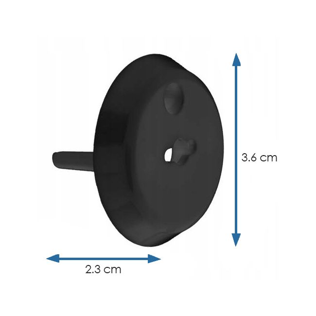 Set 12 capace de protectie pentru prize cu cheita, SIPO Baby Safety, Negru EKDSBS-C10B