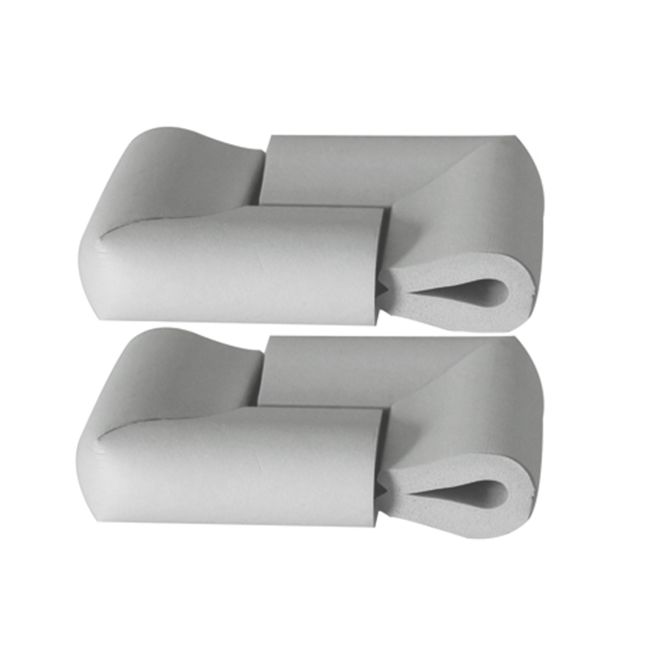 Set 4 aparatori moi pentru suprafetele de sticla ale mobilierului, pentru copii, SIPO Baby Safety, Gri EKDSBS-T23UE