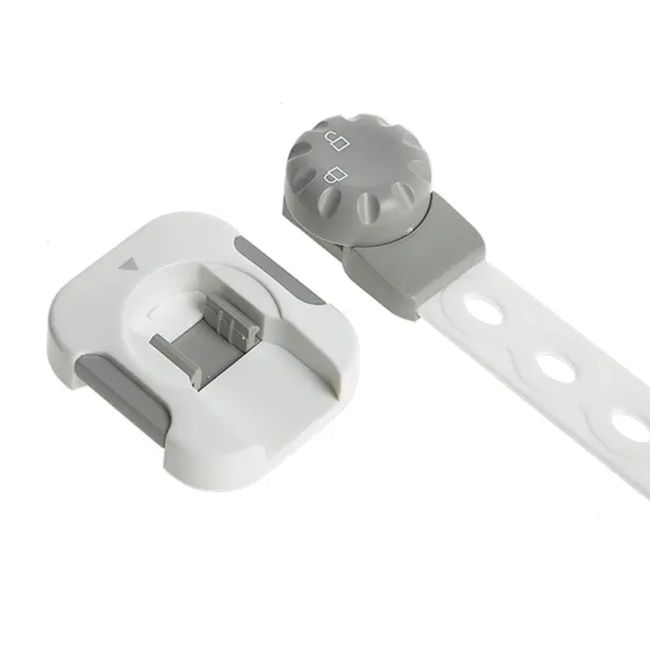 Sistem siguranta copii SIPO, blocator sertare, usa cuptor, frigider, congelator, dulap, previne deschiderea accidentala, adeziv puternic 3M, fara urme EKDSBS-214