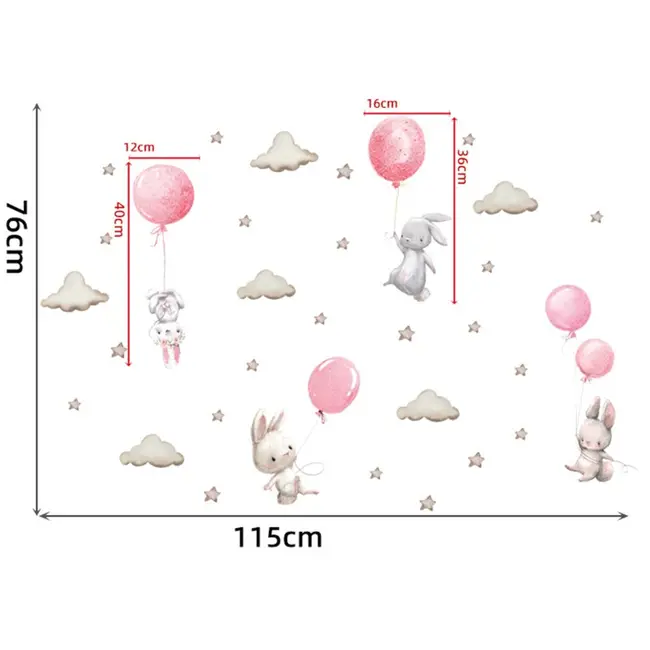 Sticker Decorativ Pentru Copii, Autoadeziv, 53x88 cm EKDWS63029