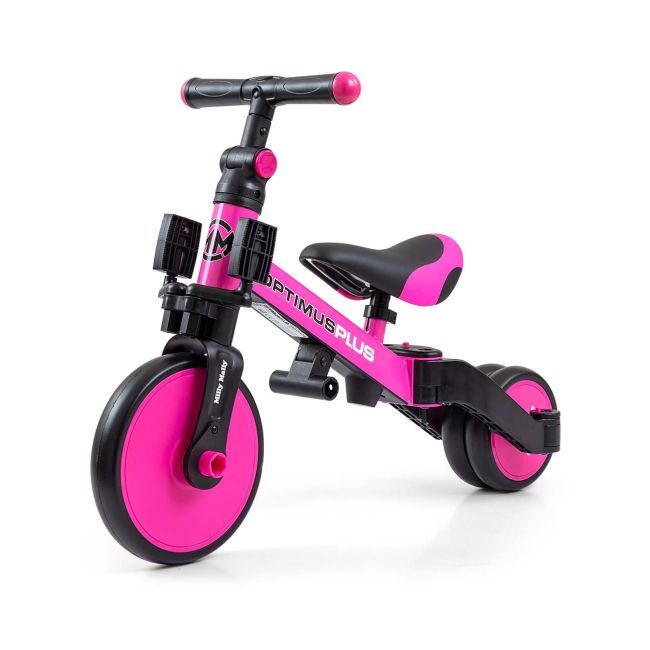 Tricicleta cu maner parental, Optimus Plus 4in1, Pink EKDmm5304