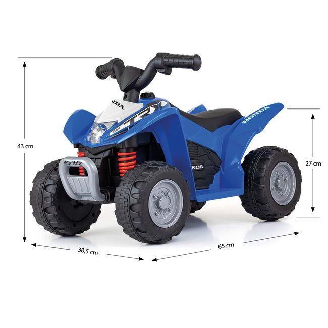 ATV electric pentru copii licenta Honda 18-36 Luni cu sunete si lumini, Blue EKD28062