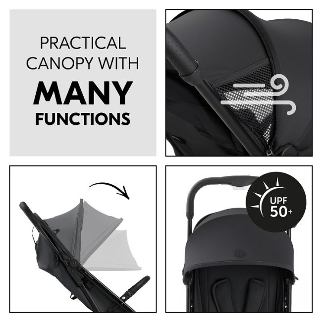 Carucior pentru copii Hauck Travel N Care PLUS, Black EKD60183