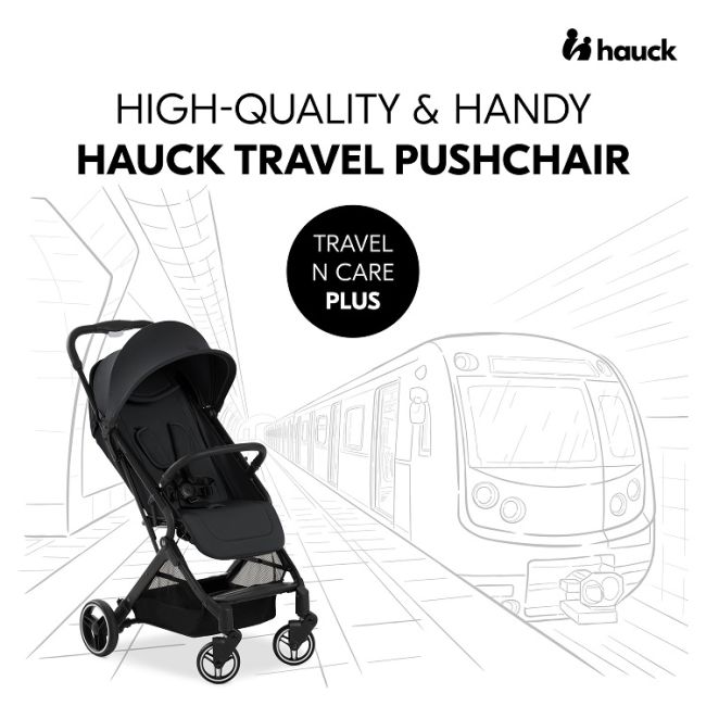 Carucior pentru copii Hauck Travel N Care PLUS, Black EKD60183