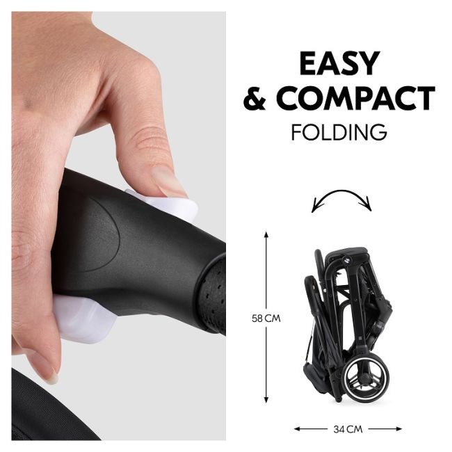 Carucior pentru copii Hauck Travel N Care PLUS, Black EKD60183