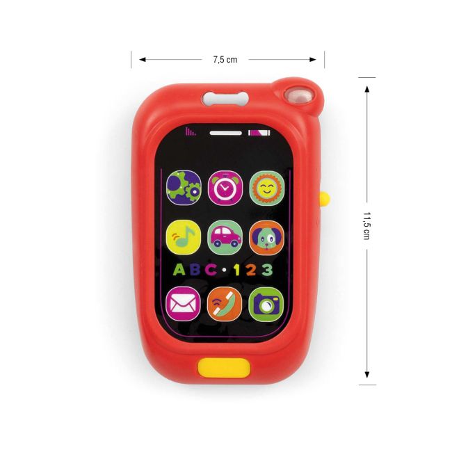 Jucarie cu lumini si sunete My First Phone Red EKD127843