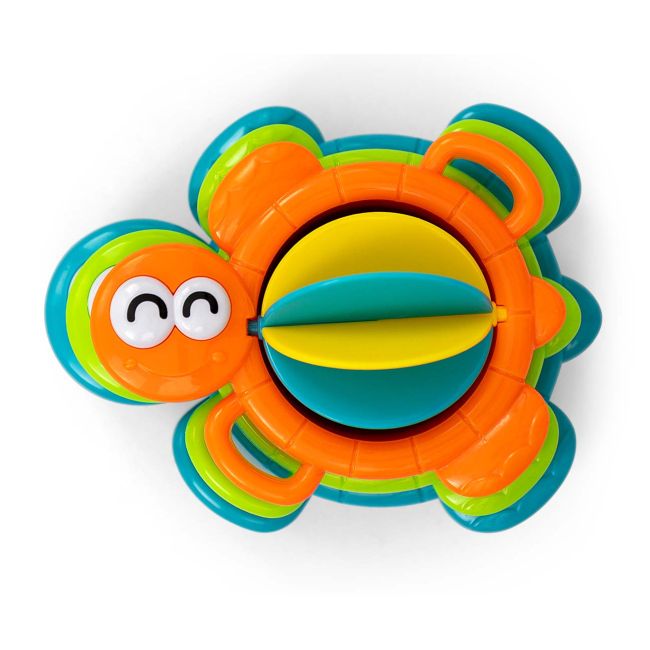 Jucarie de baie cu 3 cesti colorate, sita si roata apa, Water Turtle EKD127942