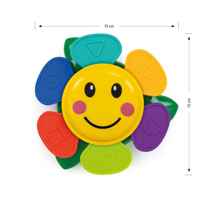 Jucarie de baie cu 6 cupe colorate, Stacking Flower EKD127959