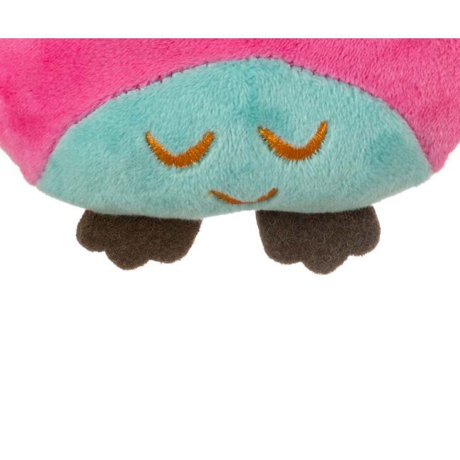 Jucarie din plus pentru agatat, cu clopotel, Happy Owl Pink EKD127980