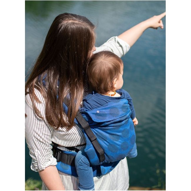 Marsupiu ergonomic, 3.5 kg-20 kg, Kinder Hop, Multi Grow, Dots Light Blue EKDmg6668