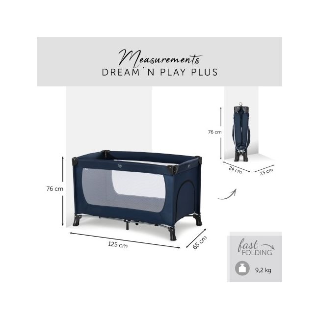 Patut pliabil Hauck Dream`N Play Plus Navy EKD603604
