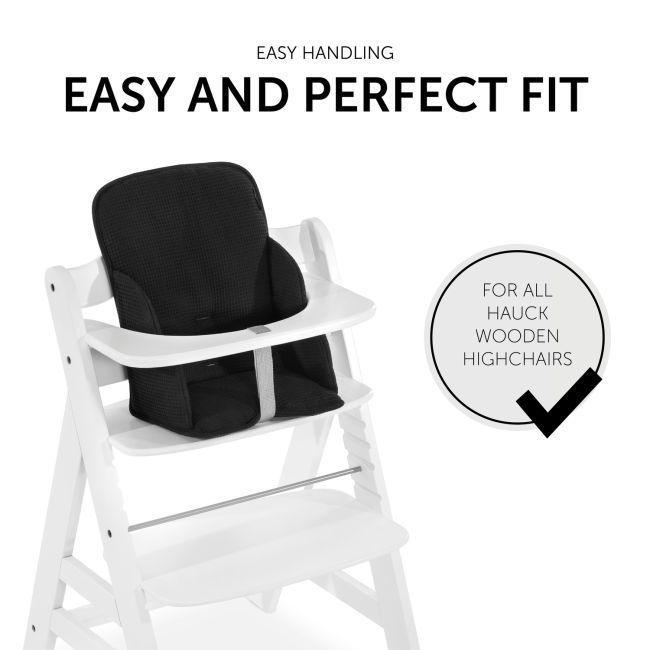 Perna reductor scaun hranire Alpha, Cosy Select, Waffle Pique Black EKDhk67811
