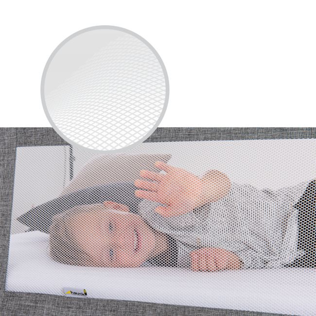 Protectie margine pentru pat Hauck SleepNSafe Plus XL Melange Grey EKD59577-0