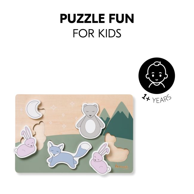 Puzzle din lemn certificat FSC, Hauck, Forest EKDhk13090