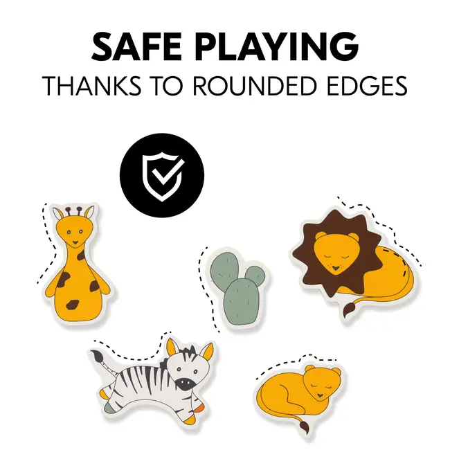 Puzzle din lemn certificat FSC, Hauck, Safari EKDhk13083