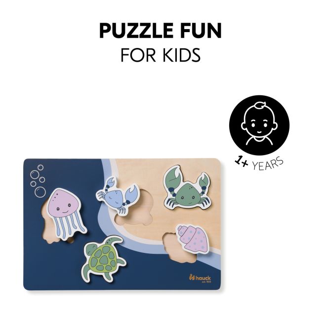 Puzzle din lemn certificat FSC, Hauck, Sea EKDhk13106