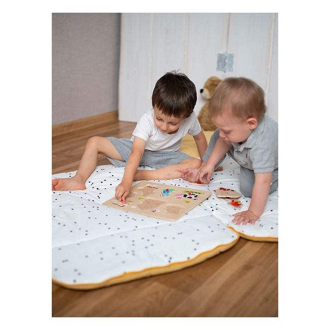 Sac de dormit Dream Catcher,transformabil in salteluta, Mustard, 120x60cm EKDsd4059