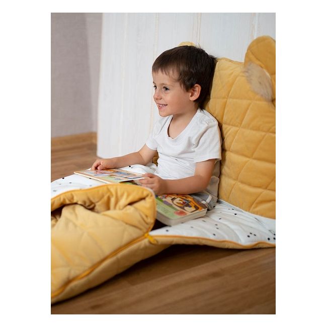Sac de dormit Dream Catcher,transformabil in salteluta, Mustard, 120x60cm EKDsd4059