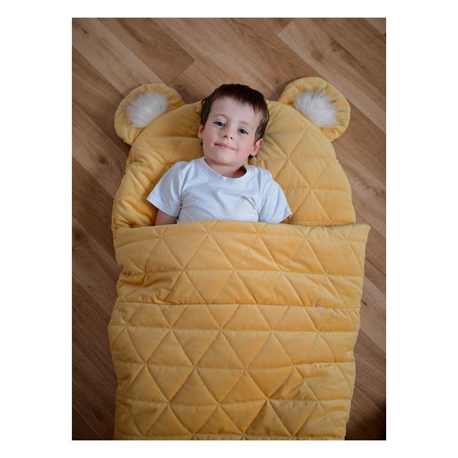 Sac de dormit Dream Catcher,transformabil in salteluta, Mustard, 120x60cm EKDsd4059