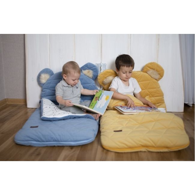 Sac de dormit Dream Catcher,transformabil in salteluta, Mustard, 120x60cm EKDsd4059