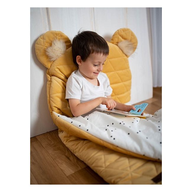 Sac de dormit Dream Catcher,transformabil in salteluta, Mustard, 120x60cm EKDsd4059