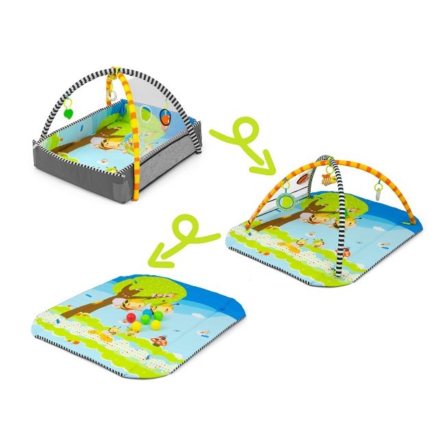 Salteluta educativa 5in1, Milly Mally, Albinutele vesele EKDse26198