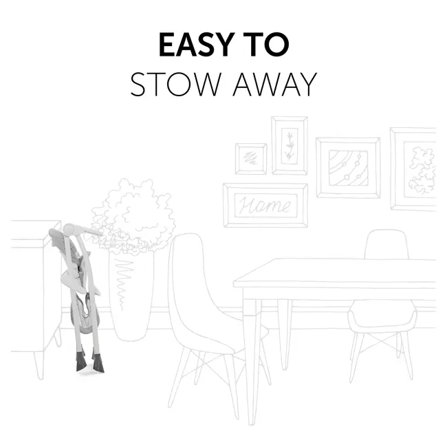 Scaun de hranire pentru bebelusi, Sit N Fold, Hauck, Mickey Mouse Grey EKD64109-5