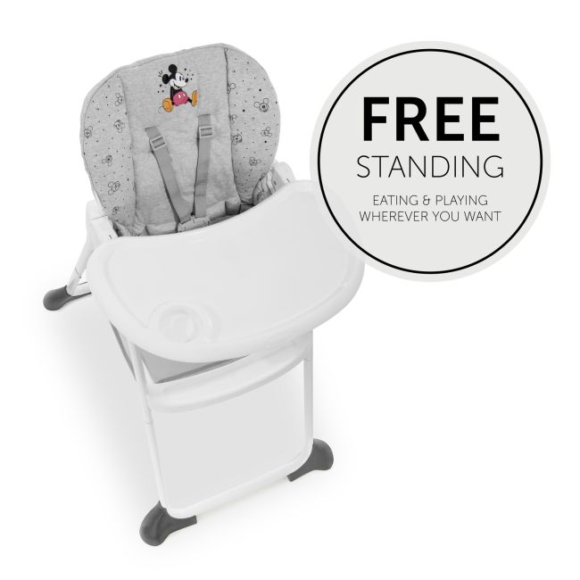 Scaun de hranire pentru bebelusi, Sit N Fold, Hauck, Mickey Mouse Grey EKD64109-5