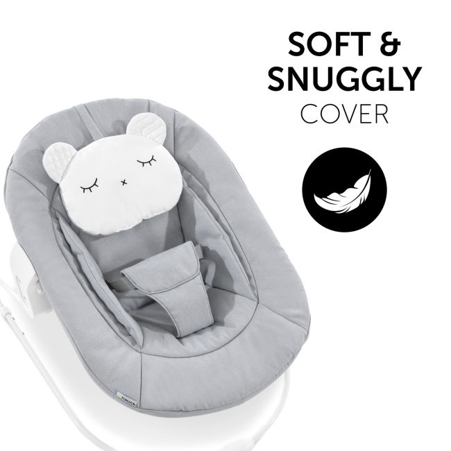 Sezlong Alpha Bouncer 2in1, Pastel Bear - Light Grey EKDhk61833