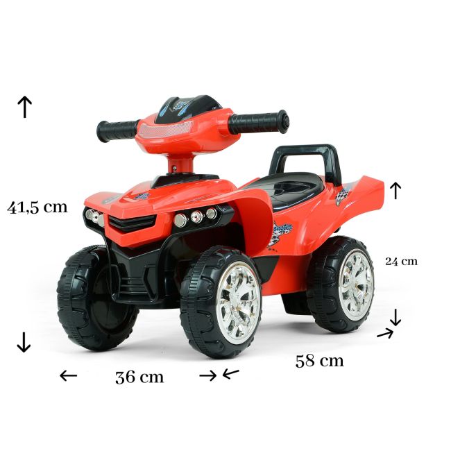 Atv pentru copii, + 18 luni , Monster Red EKDm24453