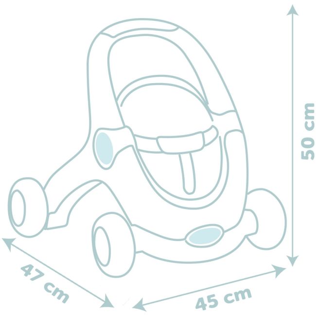 Carucior pentru papusi smoby baby walker 3 in 1 cu papusa hubs7600140308
