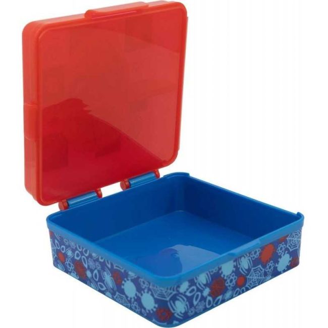 Cutie sandwich compartimentata Spiderman TataWay CZ11274 BBJCZ11274_Albastru/Rosu