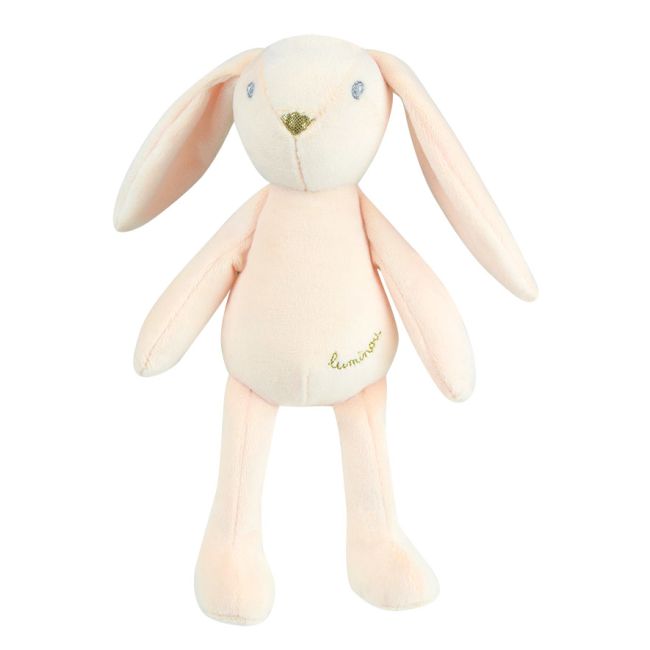 Jucarie plus jemini fosforescenta 21cm iepure luminou roz je040744r