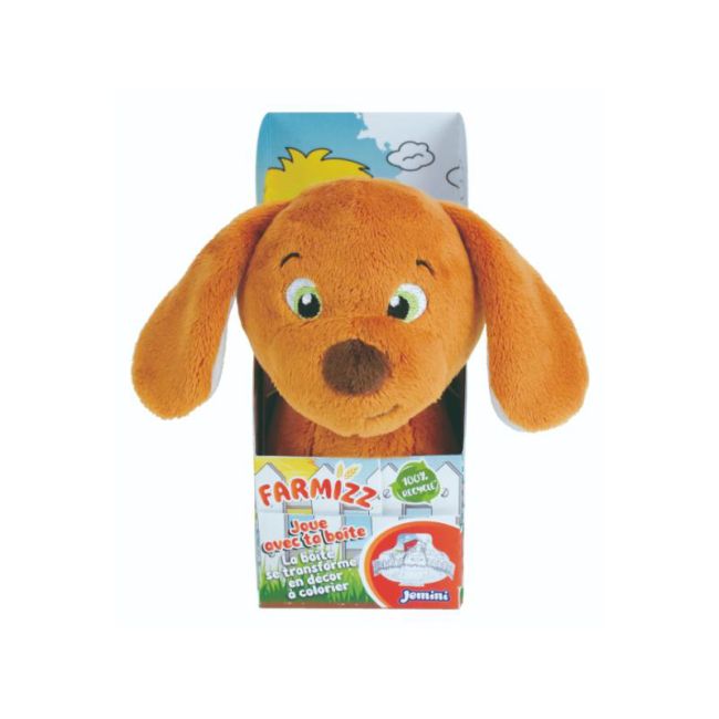 Jucarie plus jemini in cutie pentru colorat 15cm catelus je024316c