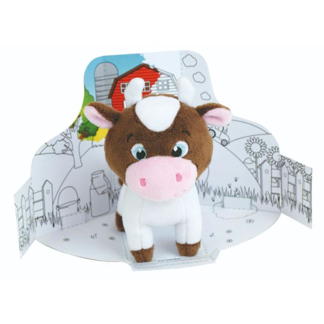 Jucarie plus jemini in cutie pentru colorat 15cm vacuta je024316v