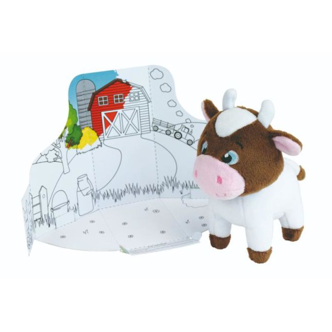 Jucarie plus jemini in cutie pentru colorat 15cm vacuta je024316v