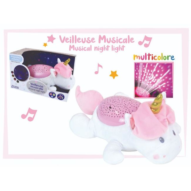Lampa muzicala de plus jemini 39cm unicorn je023961