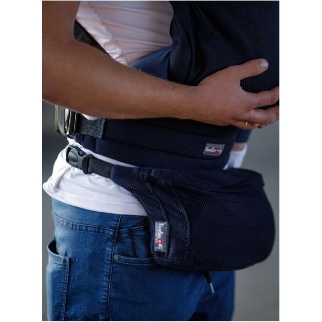 Marsupiu ergonomic, Kinder Hop, Multi Soft, Dark Blue EKDms6378