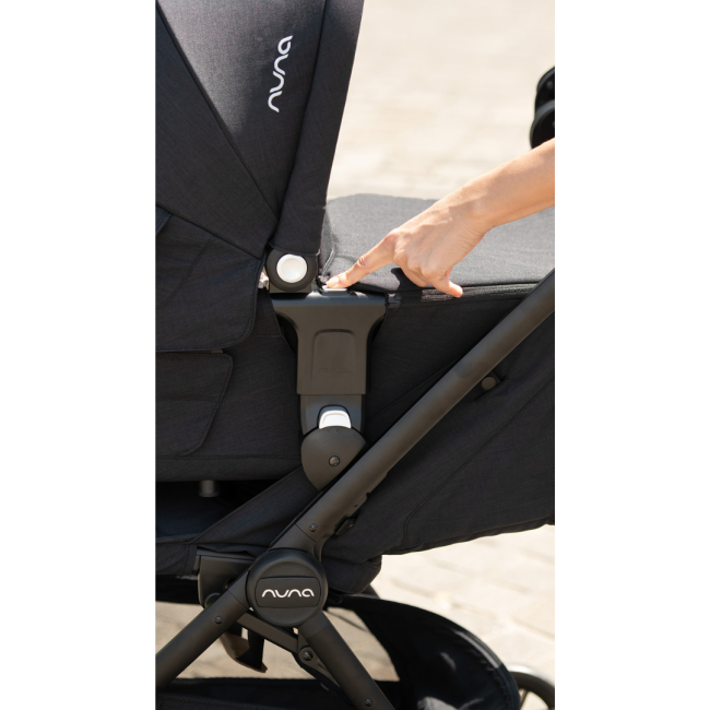 Nuna - set carucior ultracompact trvl caviar + adaptori trvl + landou lytl caviar bbbst15713cvrglset2